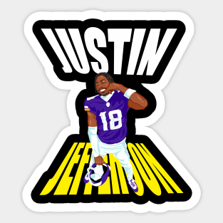 Justin Jefferson 18 Sticker